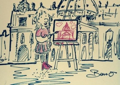Visueel communiceren - Ciao Bruno -Bruno Edsme-Mobiel atelier-volg de rode schoentjes